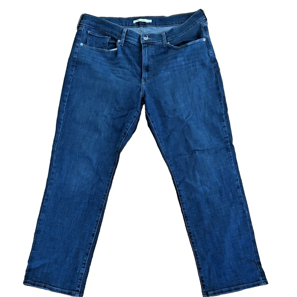 Levi's Jeans Womens 16 Blue Dark Wash Straight Classic Stretch Pockets 27 inseam